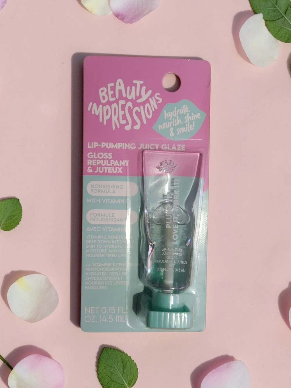 Impressions Lip-Pumping Juicy Glaze Gloss - Pink & Mint